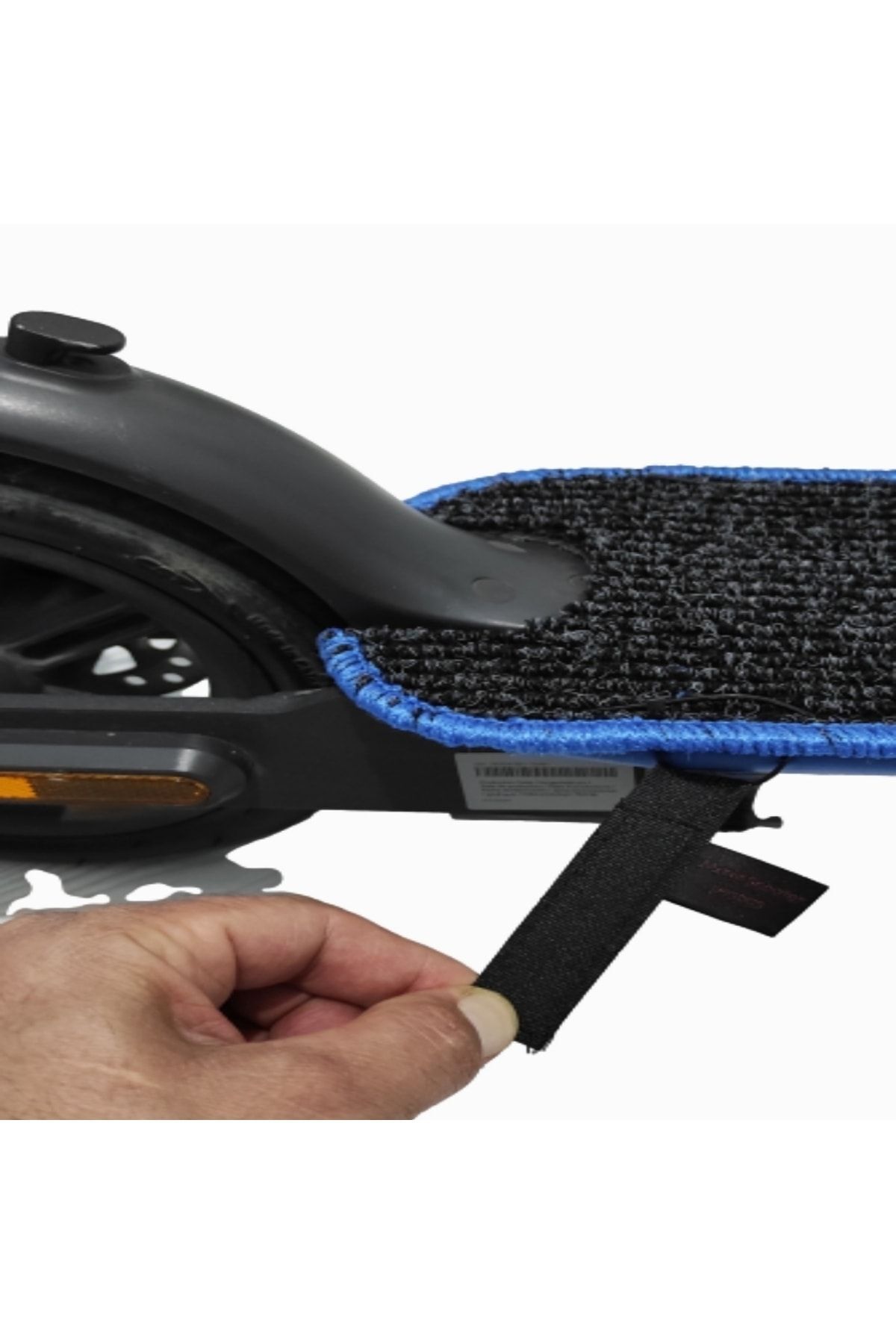 Hifree G1 Uyumlu Paspas (KORUYUCU) Elektrikli Scooter Aksesuar (SEÇENEKLİ) Hifree G1 mavi kenar düz - Görsel 4