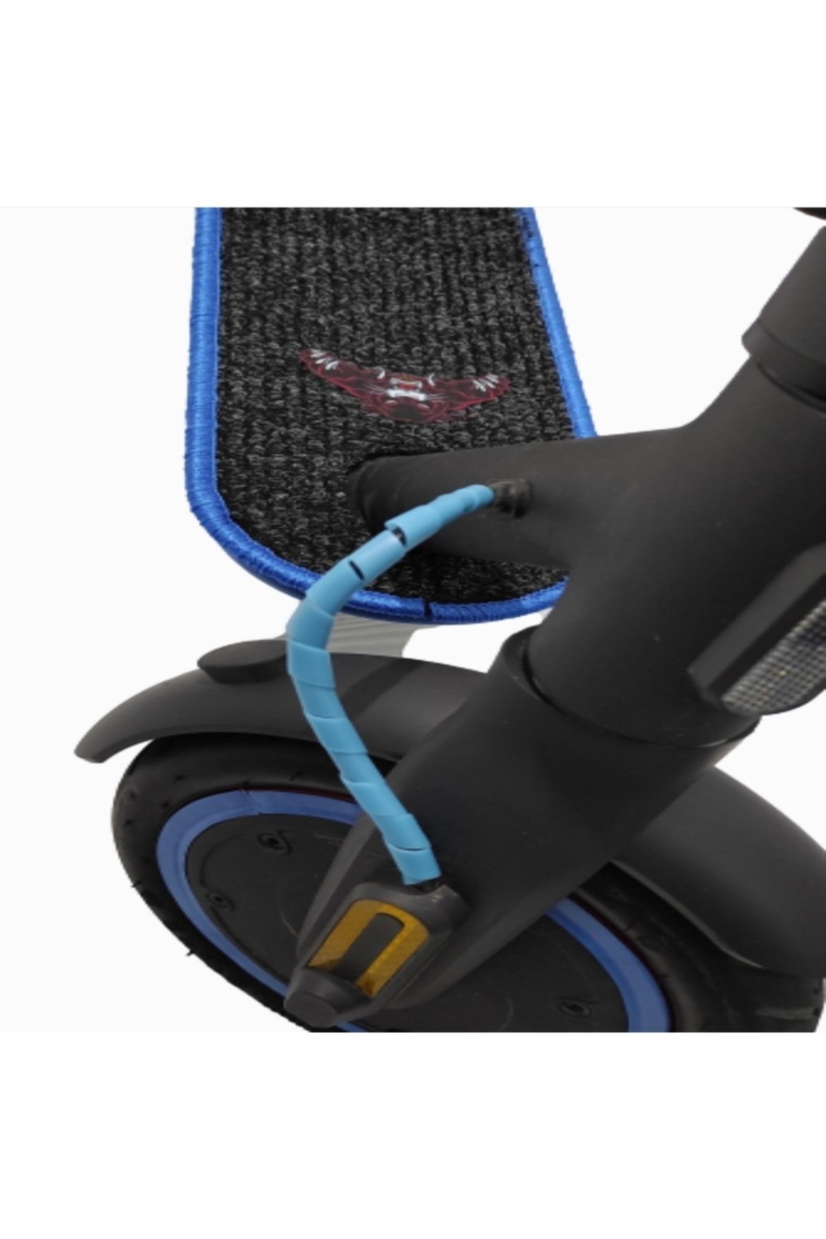 Elektrikli Scooter Aksesuar Mi Pro 2ve Pro 4 Için Koruyucu Kaplan Baskılı Paspas siyah