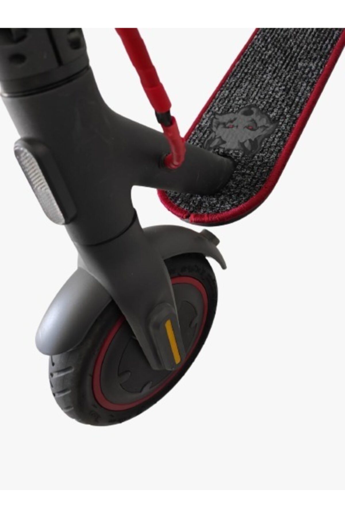 Elektrikli Scooter Aksesuar Volta Vt1 Uyumlu Wolf Baskılı Koruyucu Paspas Siyah - Görsel 3