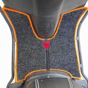 Elektrikli Motosiklet Aksesuar Koruyucu Paspas Motolux Latte motolüx latte Scooter Uyumlu Turuncu Kenar Overlok