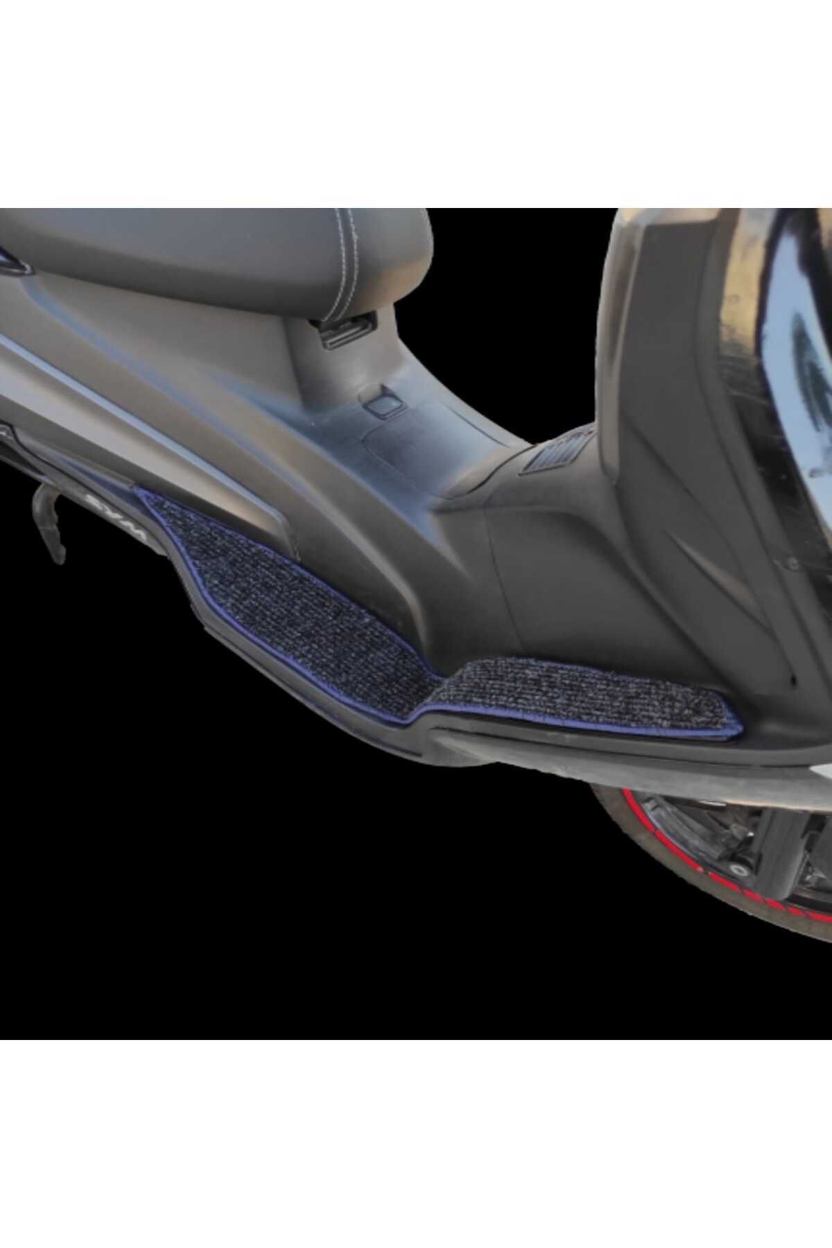 Motosiklet Aksesuar Koruyucu Paspas Max Pro 125cc Uyumlu Lacivert Kenar Overlok - Görsel 4