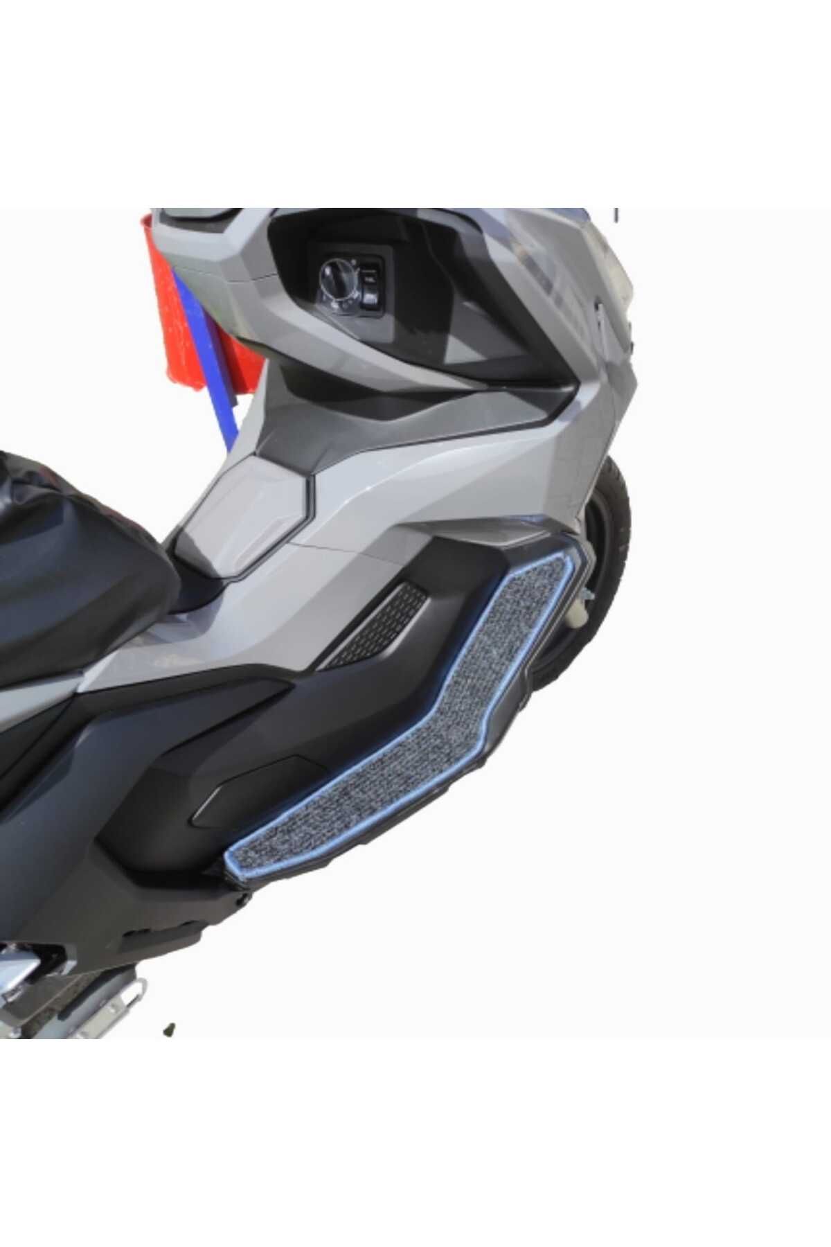 Motosiklet Aksesuar Koruyucu Paspas Cmax 155 C Max 155 Uyumlu Gri Kenar Overloklu