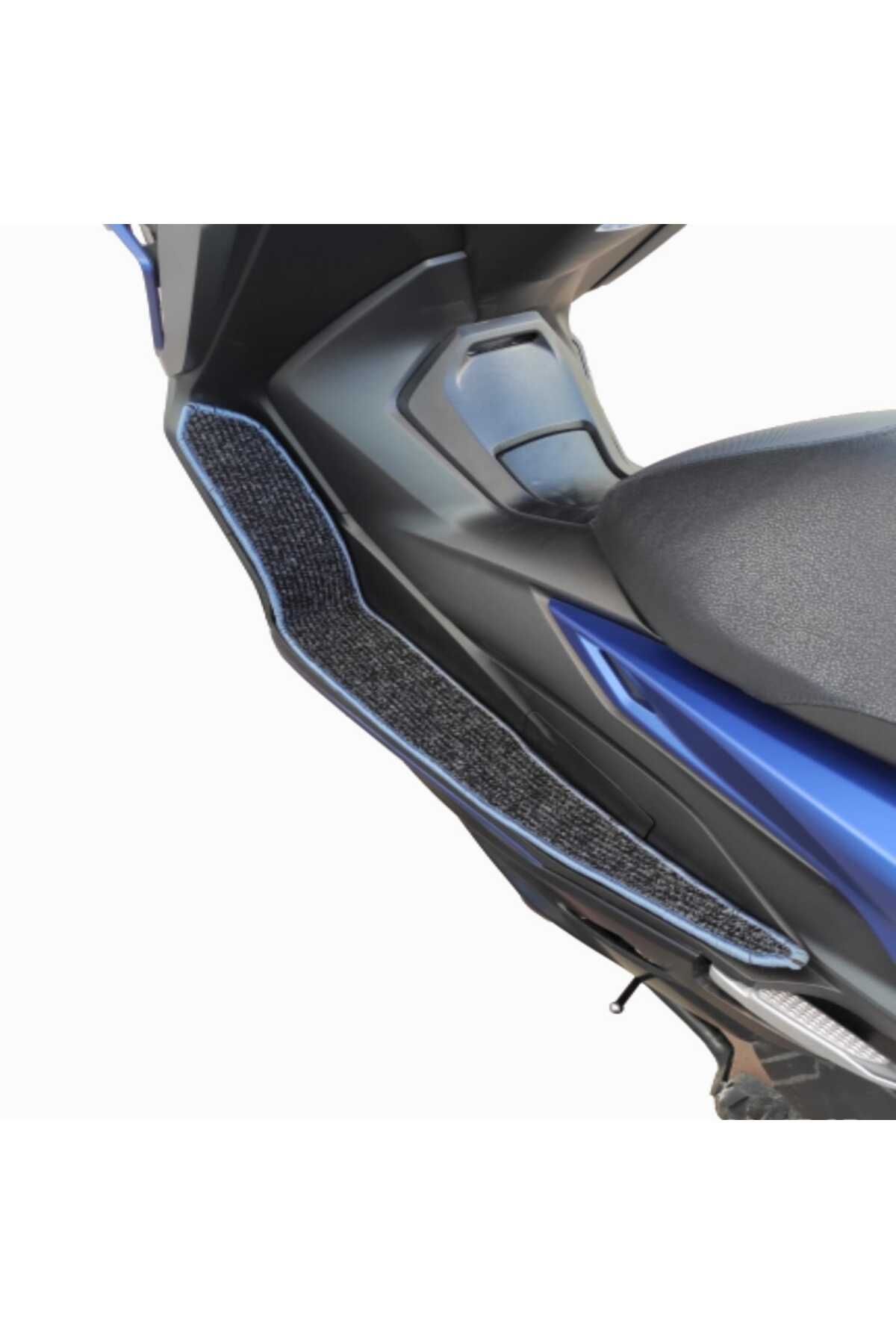 Motosiklet Aksesuar Koruyucu Paspas Cmax 155 C Max 155 Uyumlu Gri Kenar Overloklu - Görsel 3