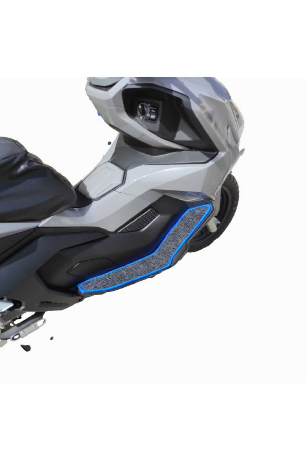 Motosiklet Aksesuar Koruyucu Paspas Cmax 155 C Max 155 Uyumlu Mavi Kenar Overloklu