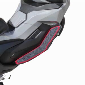 Motosiklet Aksesuar Koruyucu Paspas Cmax 155 C Max 155 Uyumlu Kırmızı Kenar Overloklu