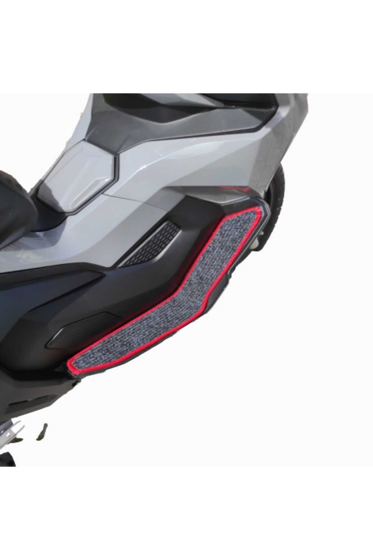 Motosiklet Aksesuar Koruyucu Paspas Cmax 155 C Max 155 Uyumlu Kırmızı Kenar Overloklu