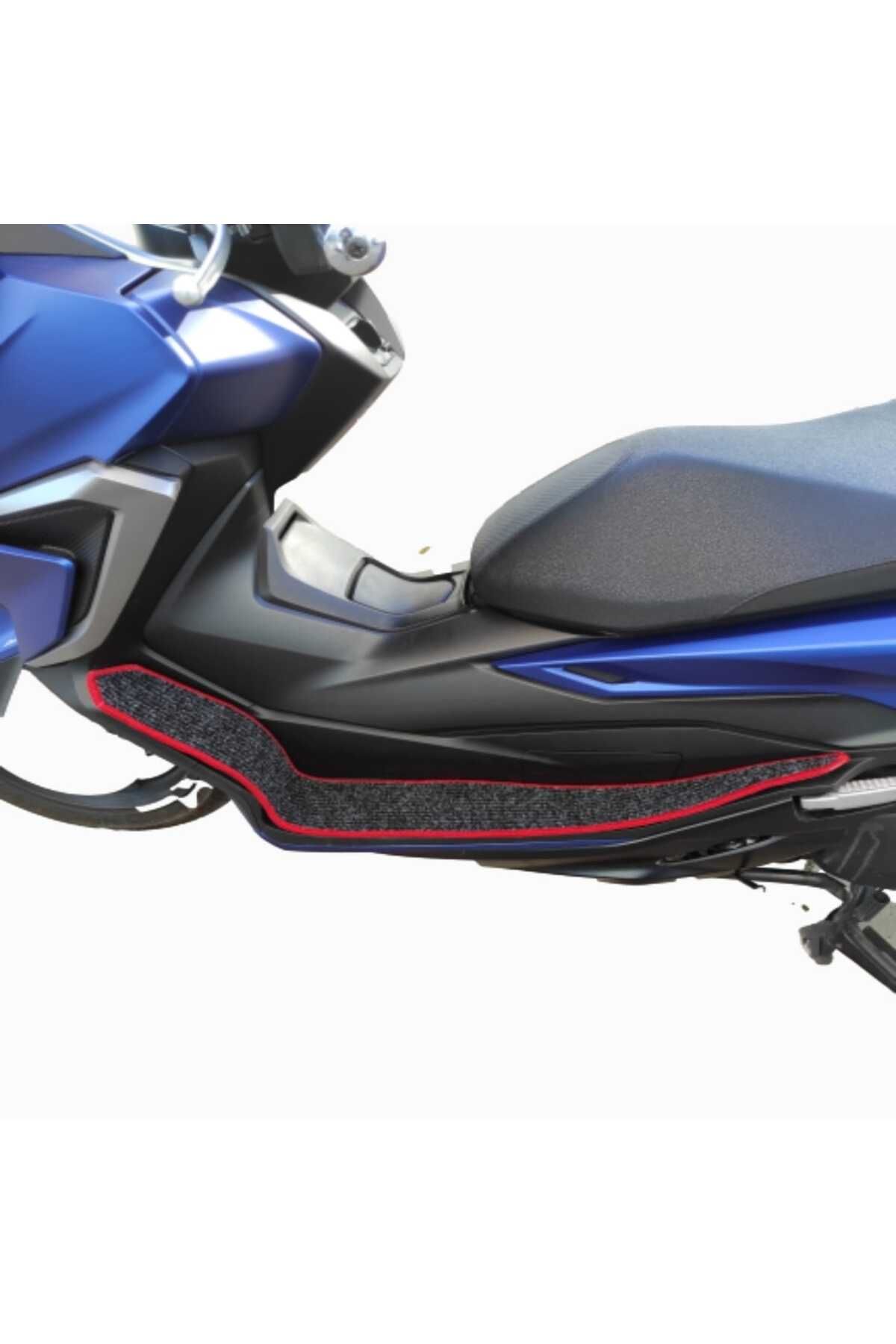 Motosiklet Aksesuar Koruyucu Paspas Cmax 155 C Max 155 Uyumlu Kırmızı Kenar Overloklu - Görsel 3