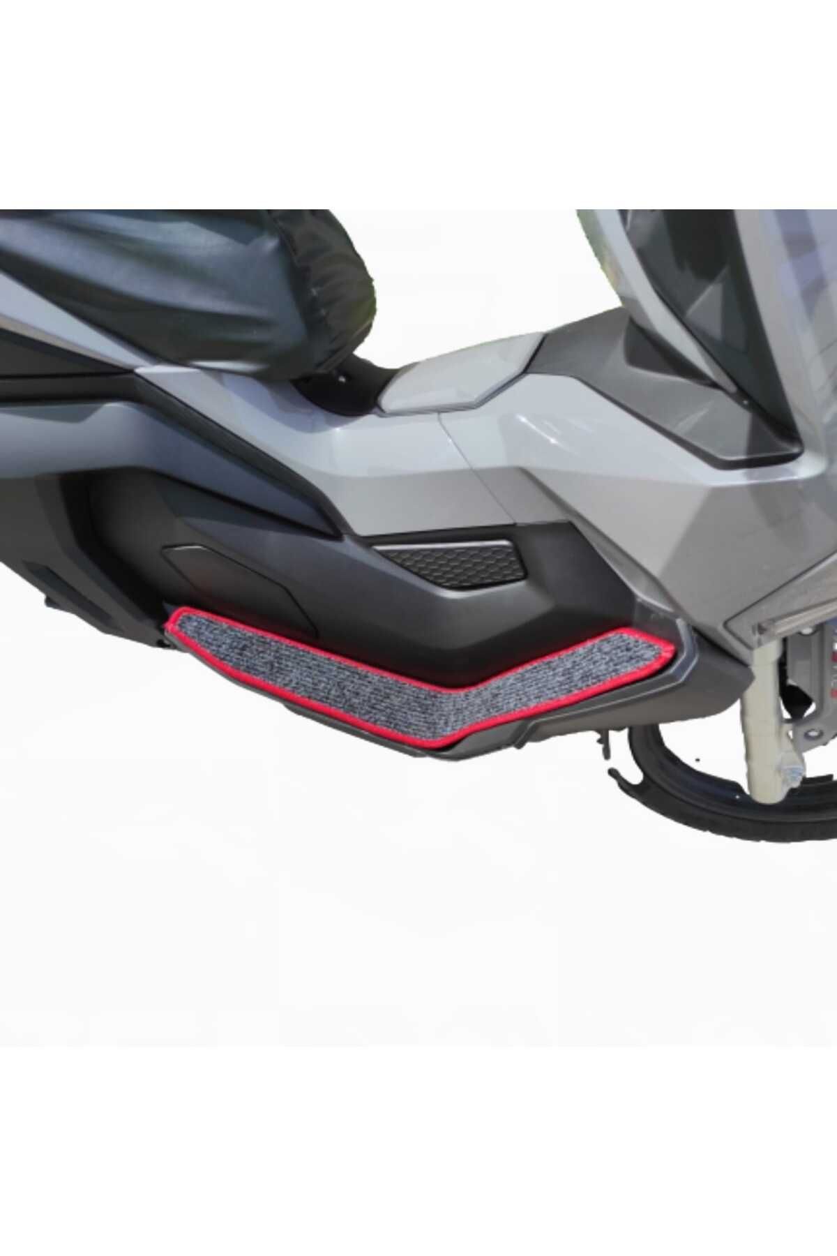 Motosiklet Aksesuar Koruyucu Paspas Cmax 155 C Max 155 Uyumlu Kırmızı Kenar Overloklu - Görsel 4