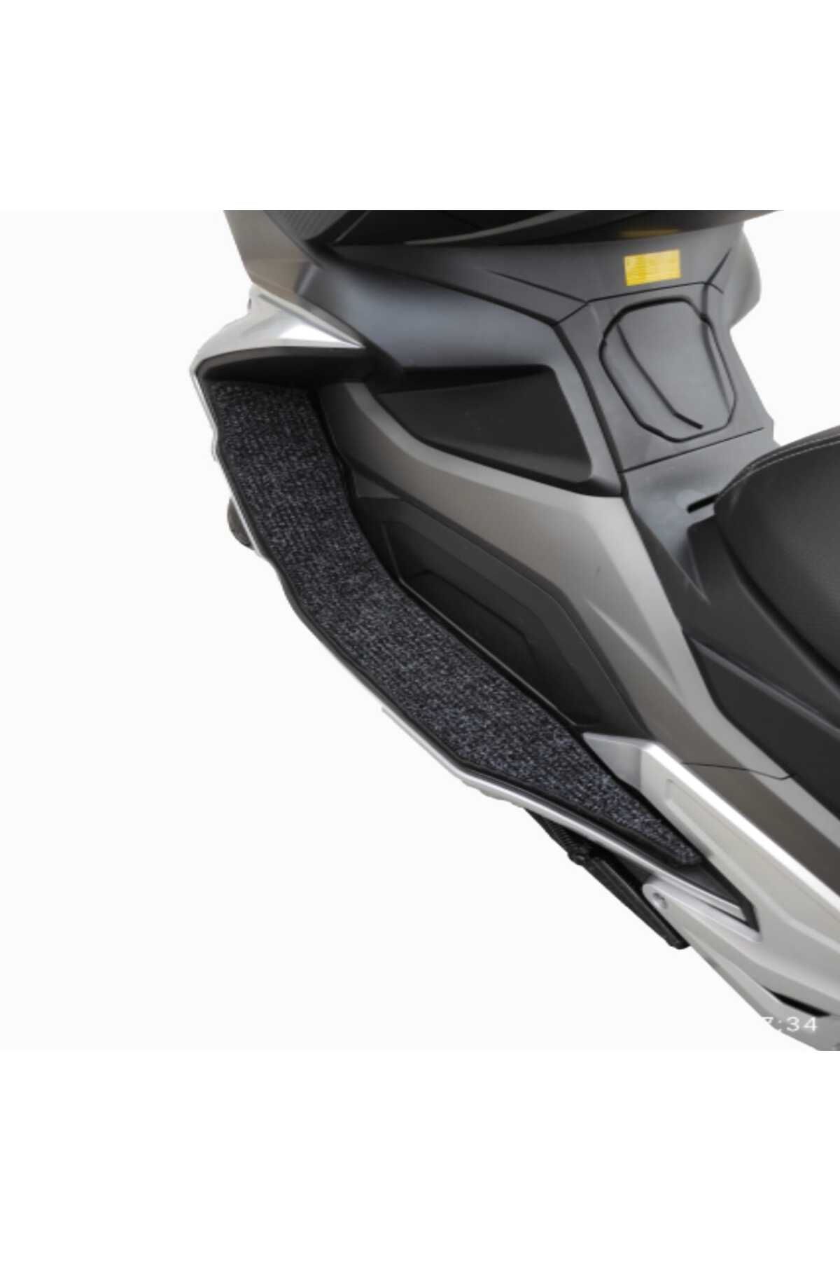 Motosiklet Aksesuar Koruyucu Paspas Cmax 155 C Max 155 Uyumlu Siyah Kenar Overloklu - Görsel 3