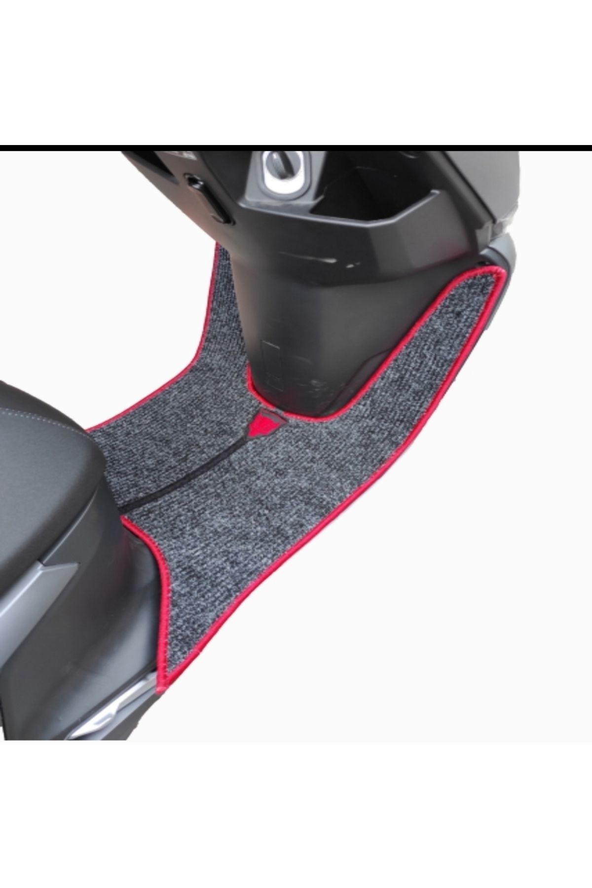 Motosiklet Aksesuar Koruyucu Paspas Nanok Nanoc Emira 50cc 125cc wb50QT-13B uyumlu Kirmizi kenar iplik