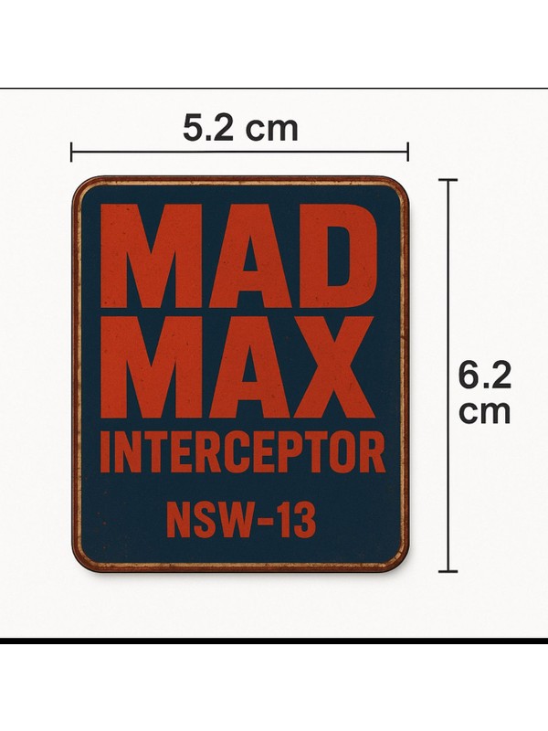 Ninebot Zt3 Pro Uyumlu Mad Max Interceptor Nsw- 13 Figürlü Elektrikli Scooter Aksesuar Dekor Plaka - Görsel 3